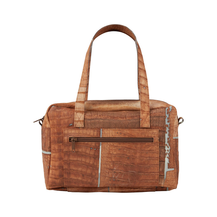 Travel Bag Raw Leather Caramel XS - Luisa Cevese Riedizioni - Ileana Makri