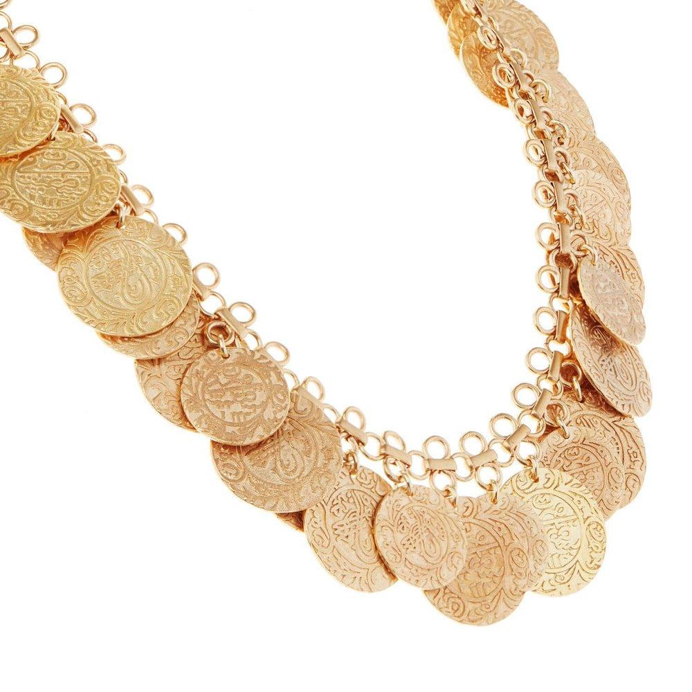 Treasure Coin Necklace BR-YP - Eye M Sea Treasures - Ileana Makri store