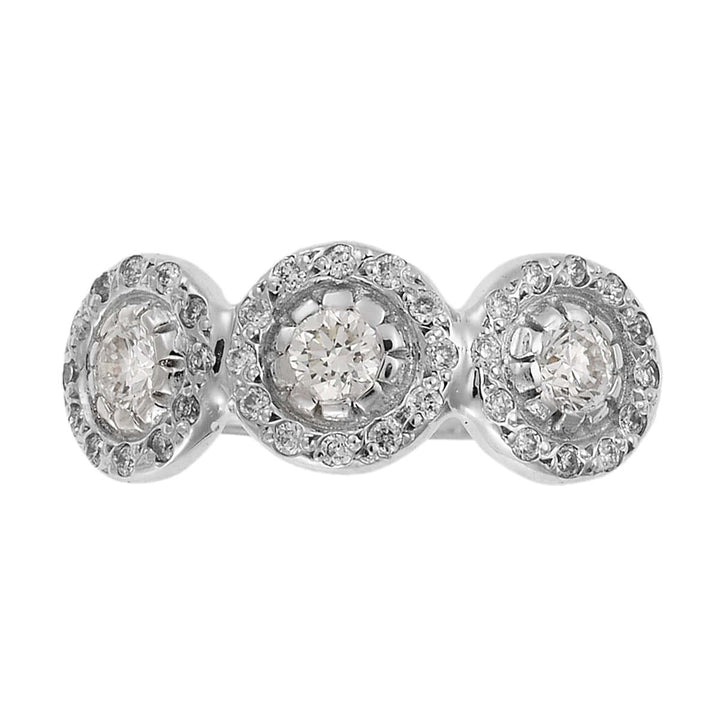 Triple Solitaire Ring W - D - Classic - Ileana Makri