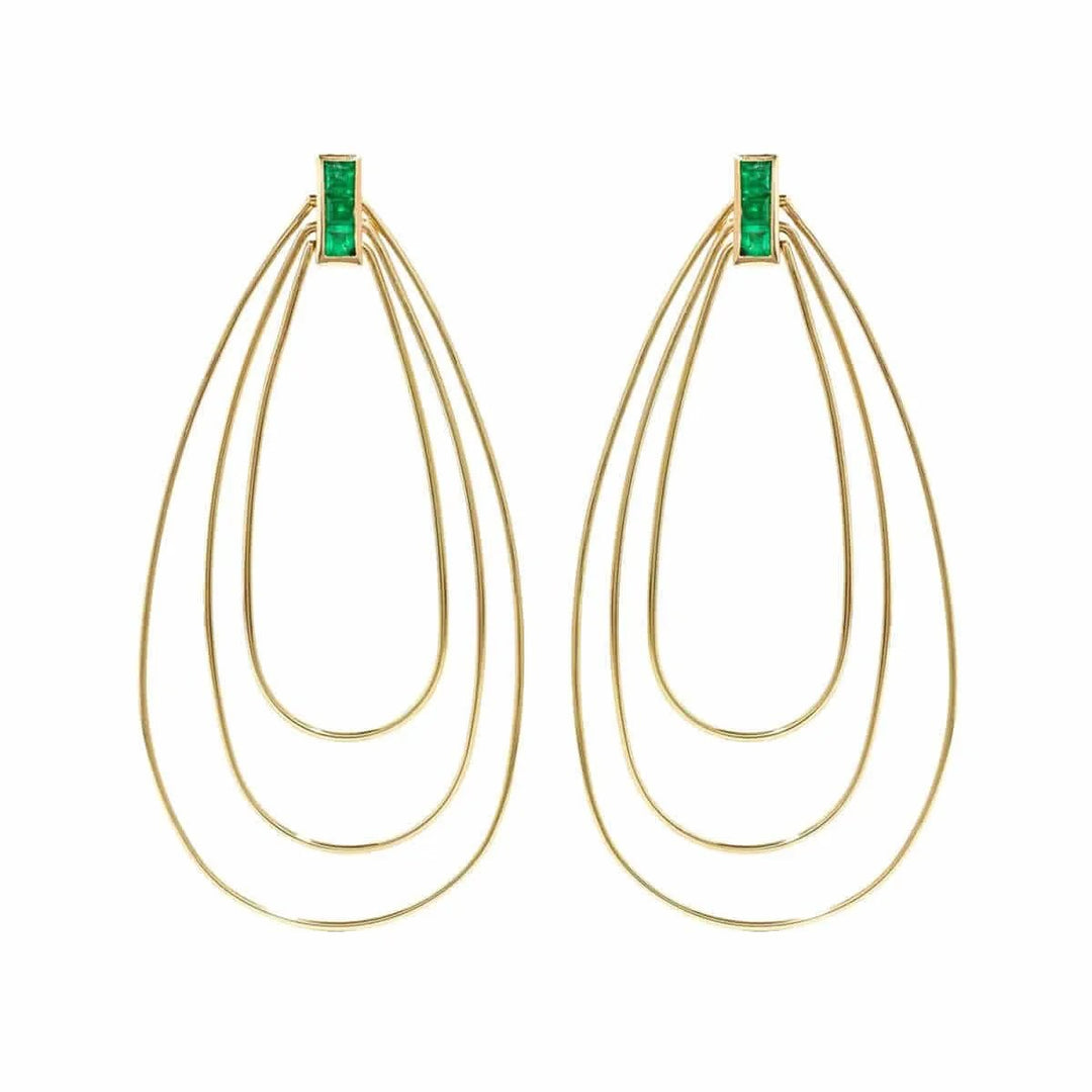 Triple Tier Hoops Y - Em - Queen - Ileana Makri