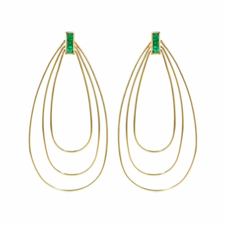 Triple Tier Hoops Y - Em - Queen - Ileana Makri