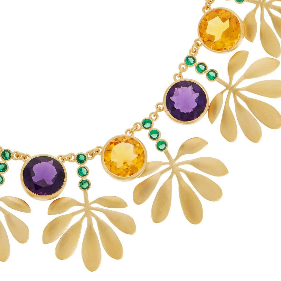 Tropical Leaves Necklace - Eye M Fly - Ileana Makri