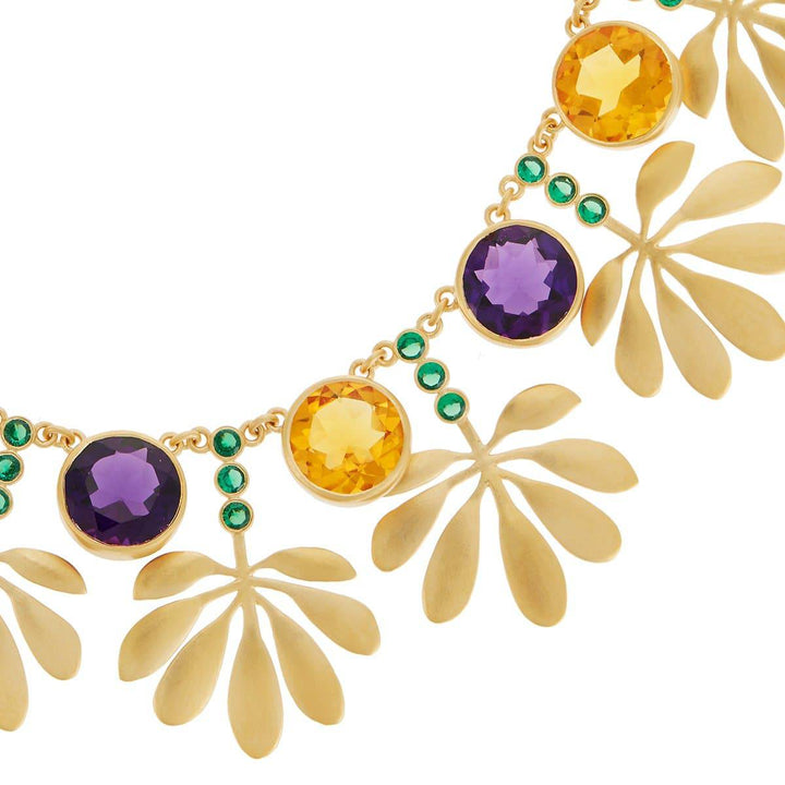 Tropical Leaves Necklace - Eye M Fly - Ileana Makri