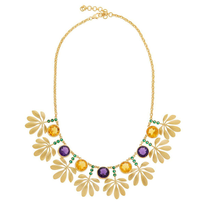 Tropical Leaves Necklace - Eye M Fly - Ileana Makri