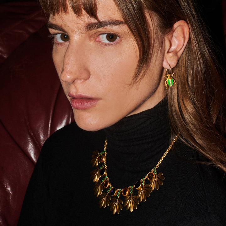 Tropical Leaves Necklace - Eye M Fly - Ileana Makri