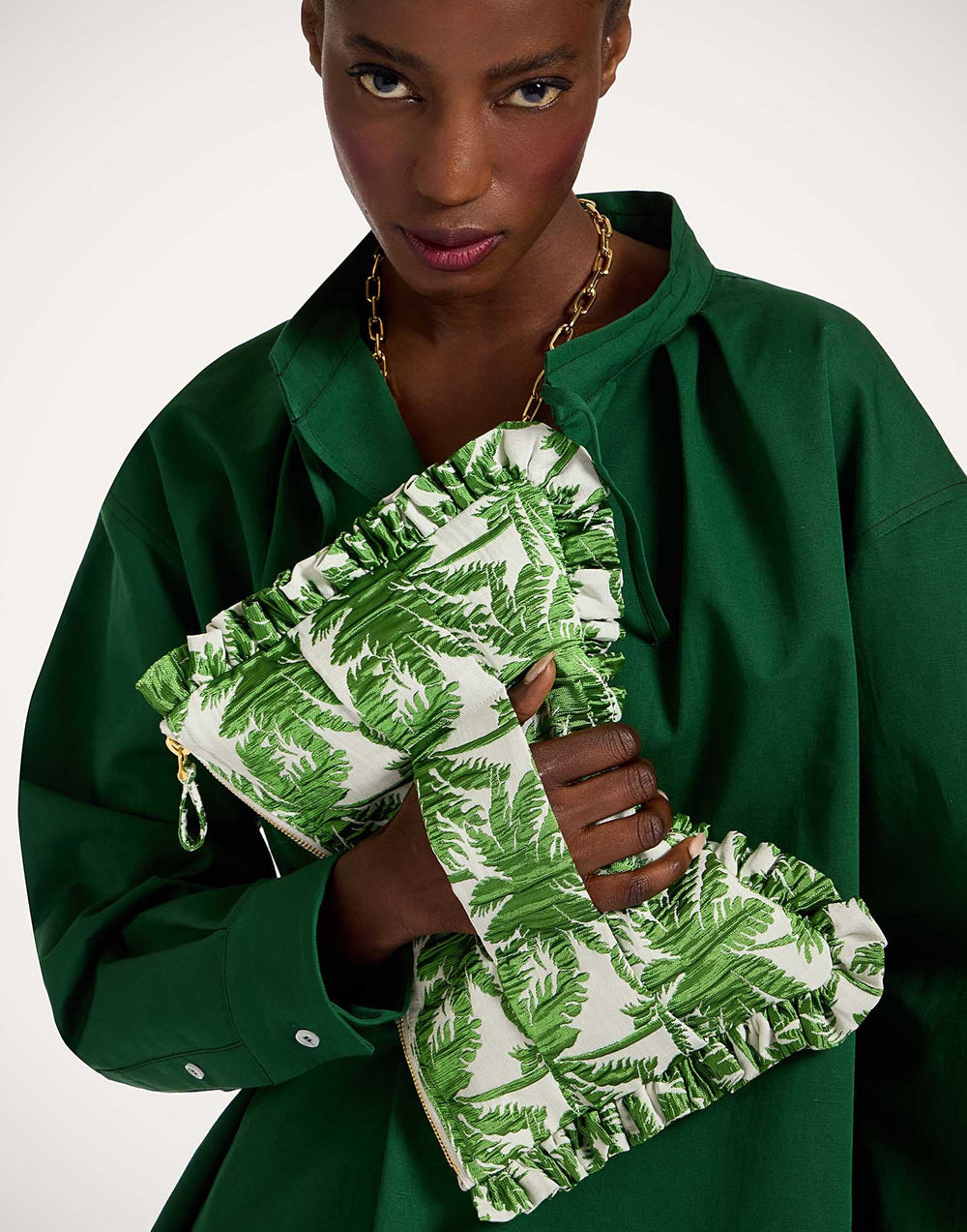 Tropicana White Hand Pochette - La Double J Accessories - Ileana Makri