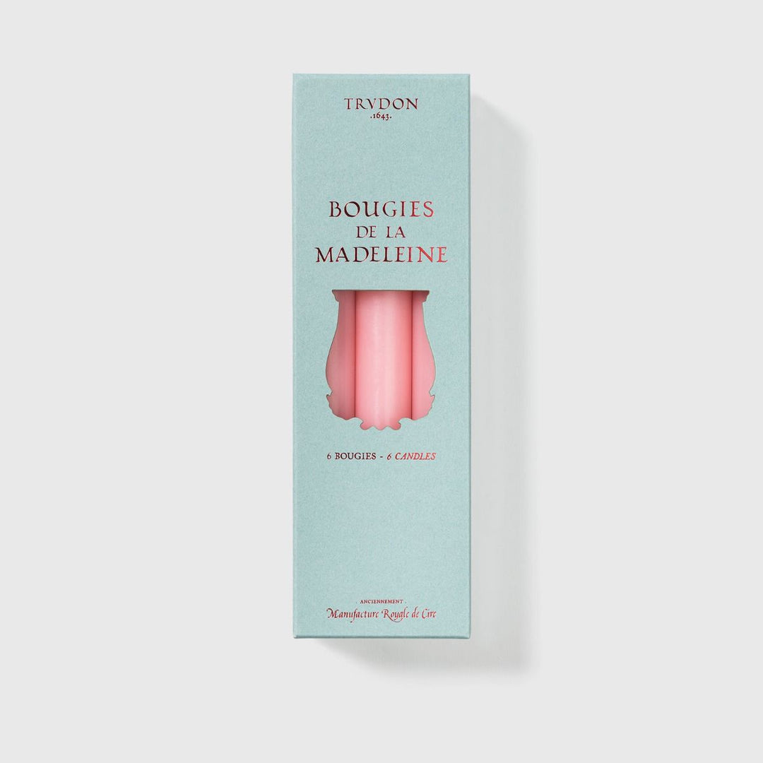 Pink Madeleine Tapered Candles (Box of 6), Candles, Ileana Makri