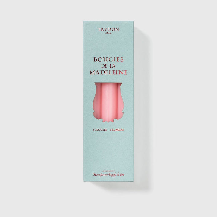 Pink Madeleine Tapered Candles (Box of 6), Candles, Ileana Makri