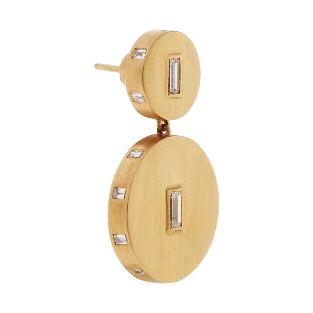 True Shield Baguette Earrings - Gem Candy - Ileana Makri