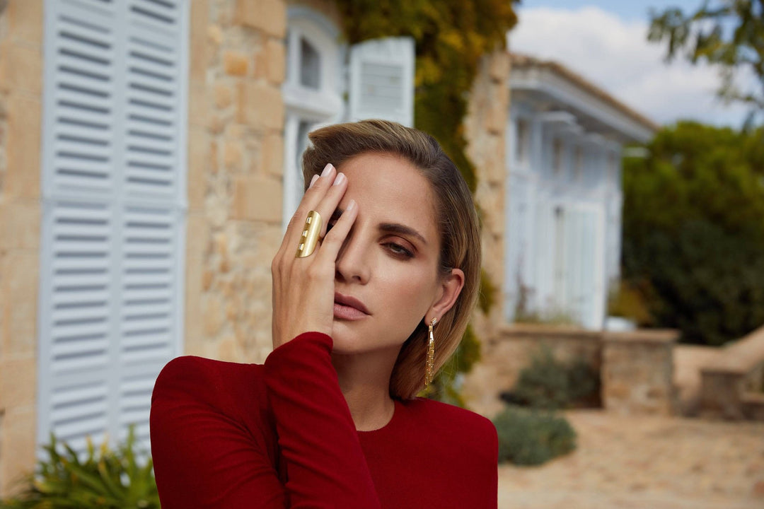 True Shield Baguette Ring Y - D - Gem Candy - Ileana Makri