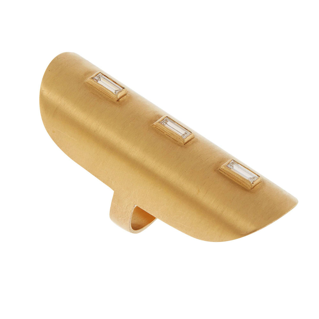 True Shield Baguette Ring Y - D - Gem Candy - Ileana Makri