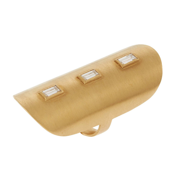 True Shield Baguette Ring Y - D - Gem Candy - Ileana Makri