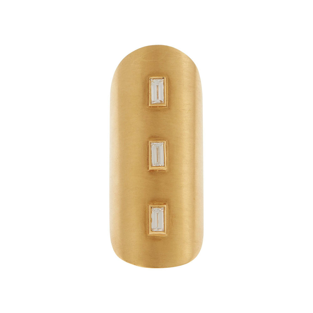 True Shield Baguette Ring Y - D - Gem Candy - Ileana Makri