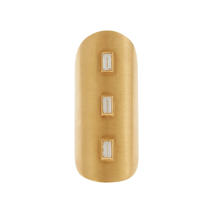 True Shield Baguette Ring Y - D - Gem Candy - Ileana Makri