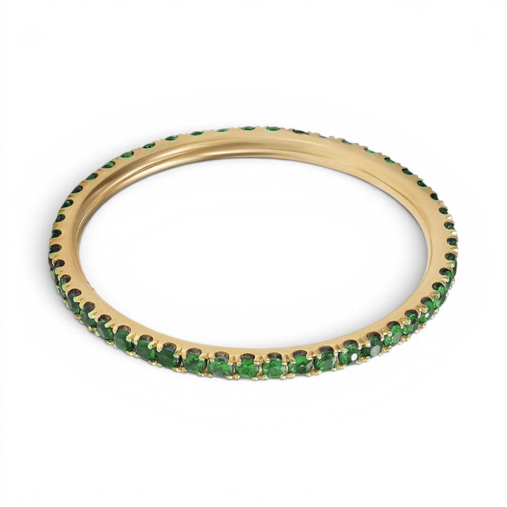 Tsavorite Thread Band