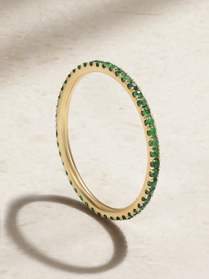 Tsavorite Thread Band