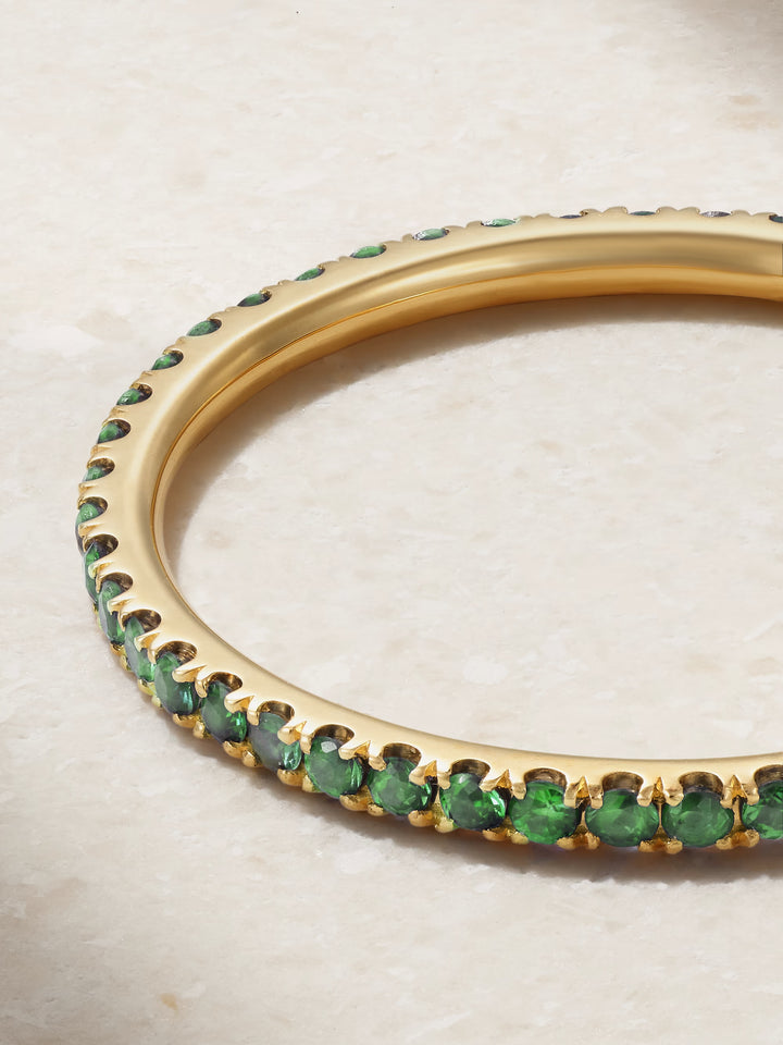Tsavorite Thread Band