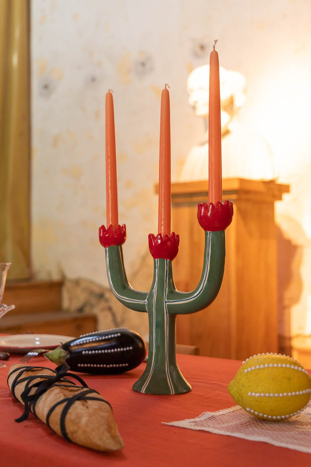 Tulip Khaki Candleholder - Laetitia Rouget - Ileana Makri