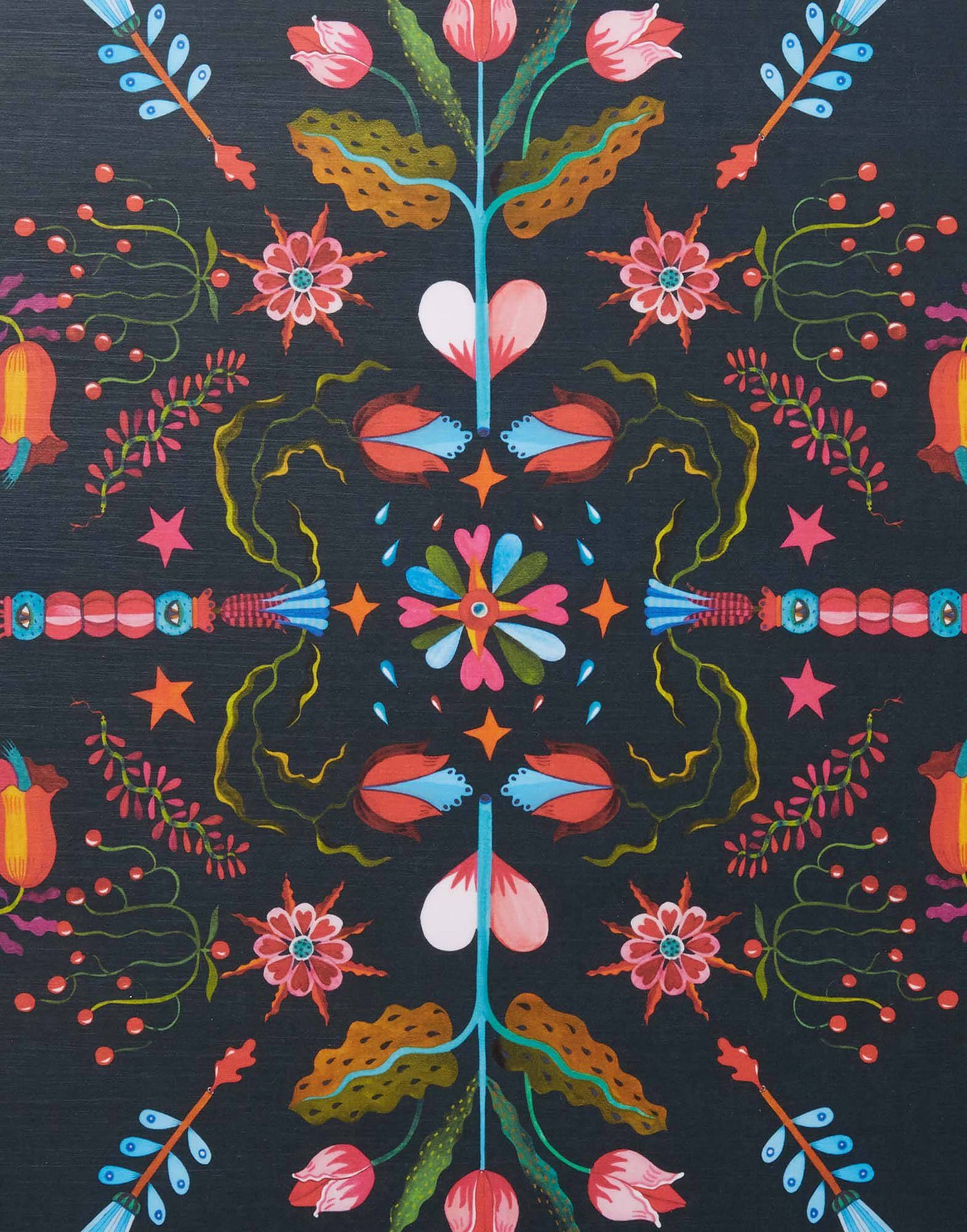 Turning Tulips Round Printed Tray - La Double J - Ileana Makri store