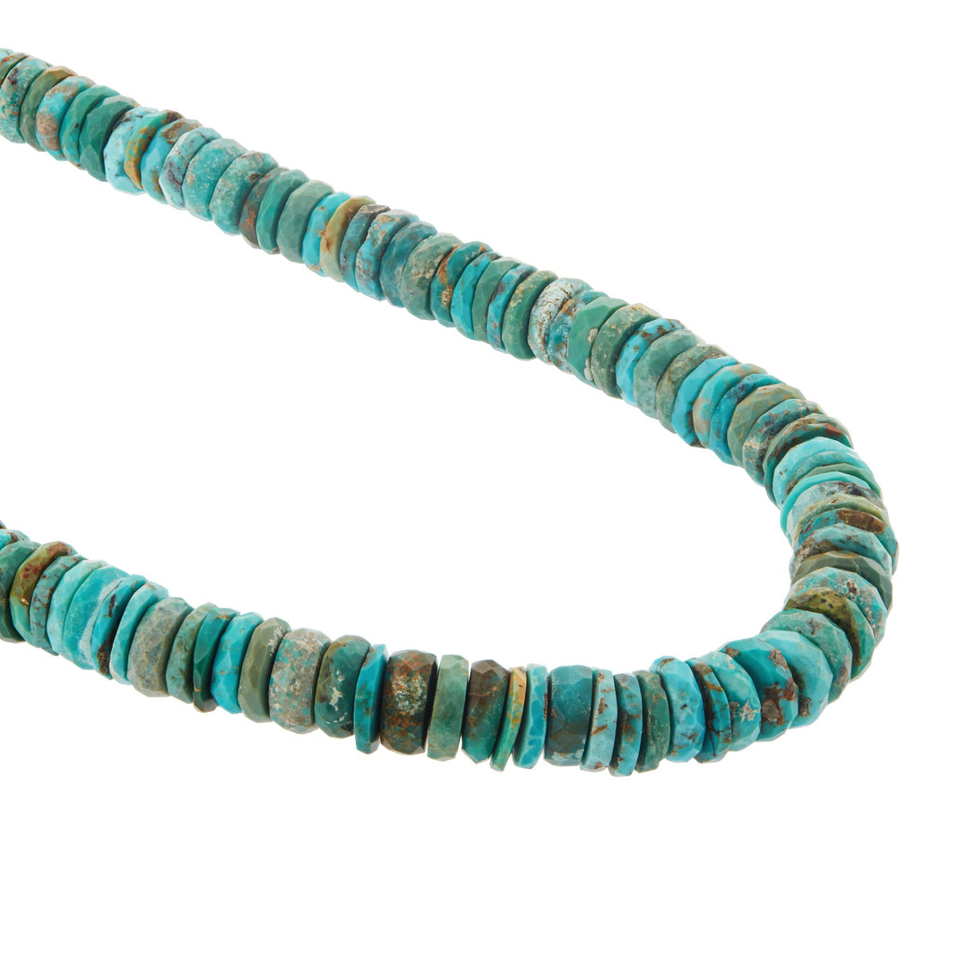Turquoise Beaded Necklace (45cm) - Globetrotter - Ileana Makri