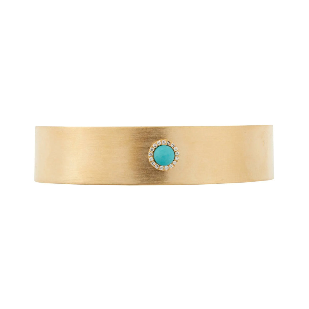 Turquoise Bubble Cuff YP - Eye M Core - Ileana Makri store