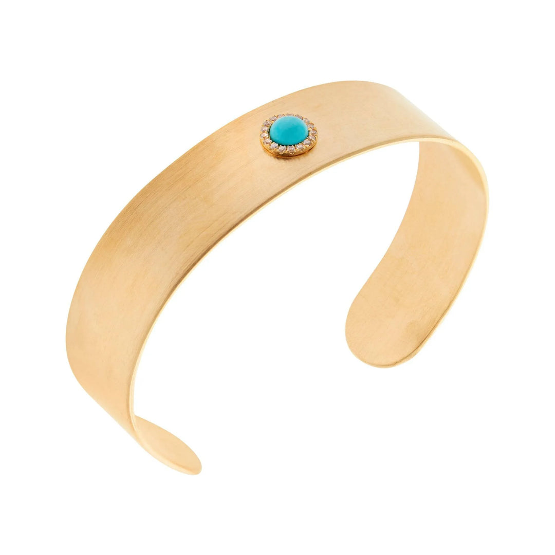 Turquoise Bubble Cuff YP - Eye M Core - Ileana Makri store