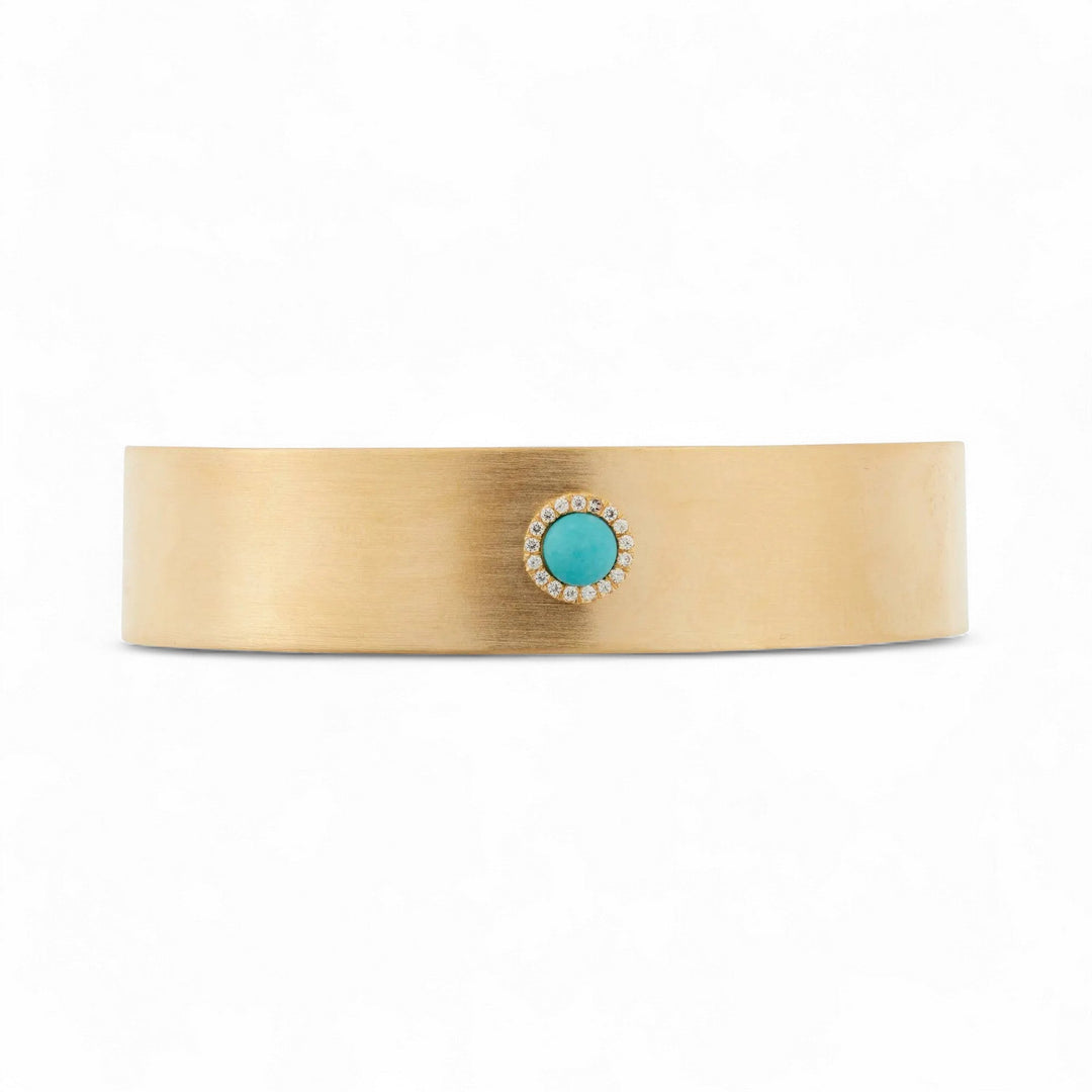 Turquoise Bubble Cuff YP - Eye M Core - Ileana Makri