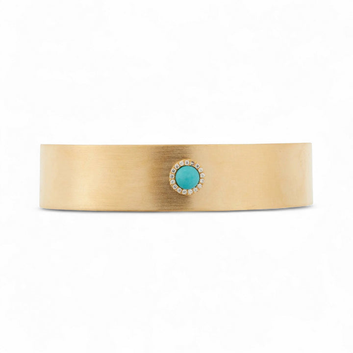 Turquoise Bubble Cuff YP - Eye M Core - Ileana Makri