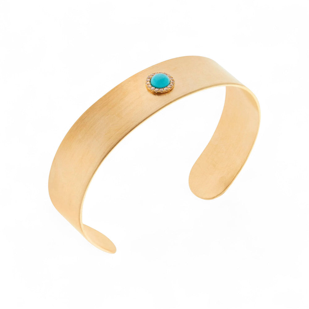 Turquoise Bubble Cuff YP - Eye M Core - Ileana Makri