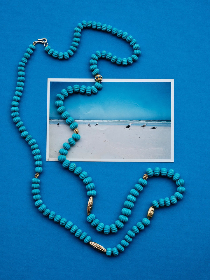 Turquoise Horizon Necklace 309 (107cm) - Turquoise Edit - Ileana Makri