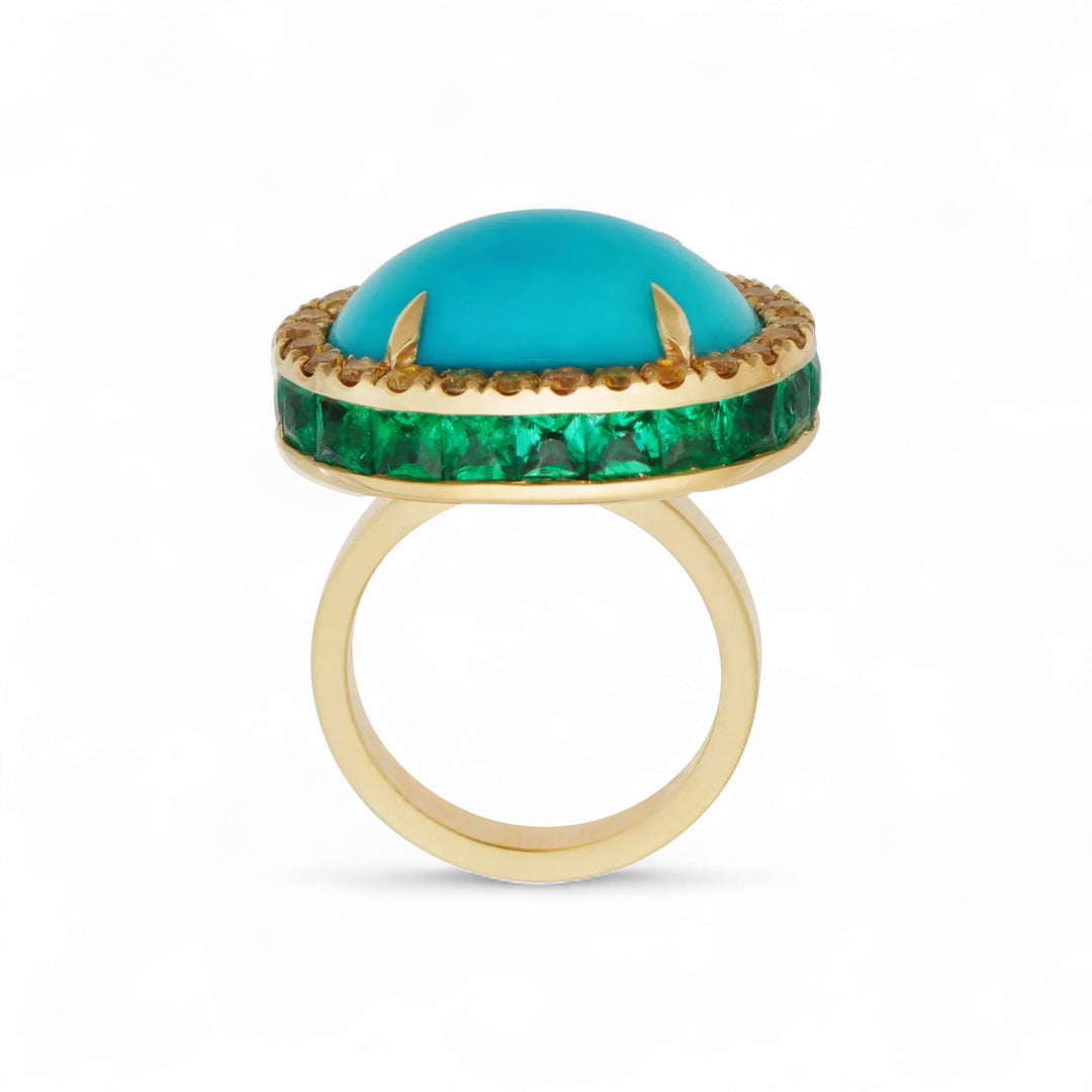Turquoise Majesty Ring - OAK - Archive - Ileana Makri