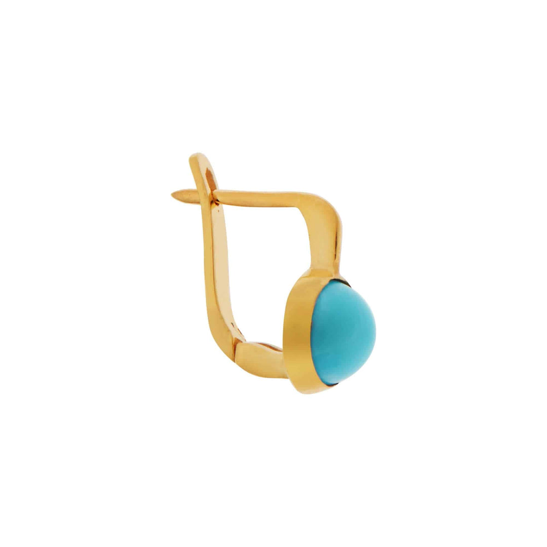Turquoise Plug Earrings - Exclusive - Ileana Makri