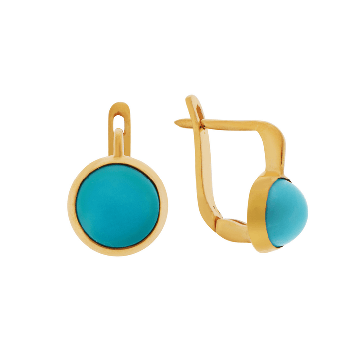 Turquoise Plug Earrings - M - Exclusive - Ileana Makri store