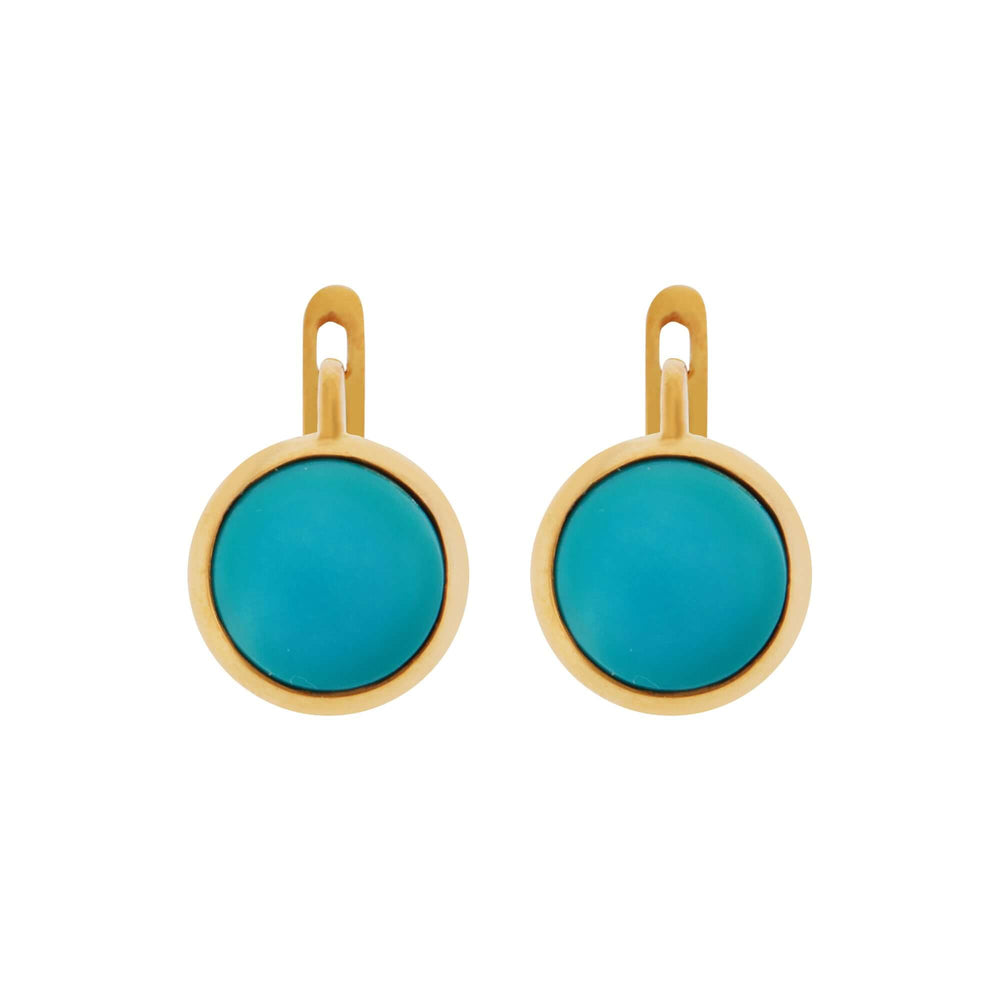 Turquoise Plug Earrings - M - Exclusive - Ileana Makri store