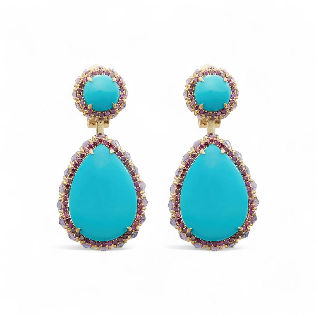 Turquoise Serenade Earrings - OAK - Archive - Ileana Makri