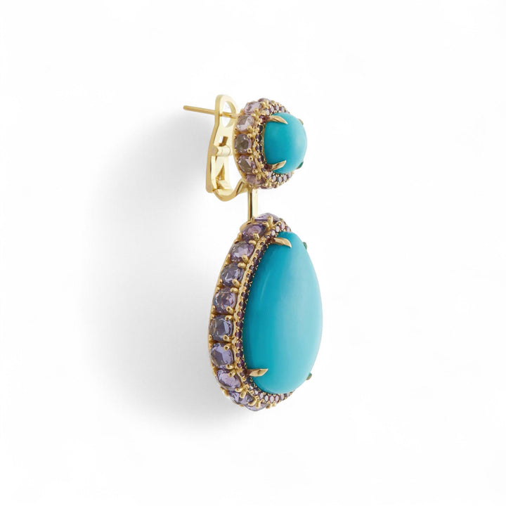 Turquoise Serenade Earrings - OAK - Archive - Ileana Makri
