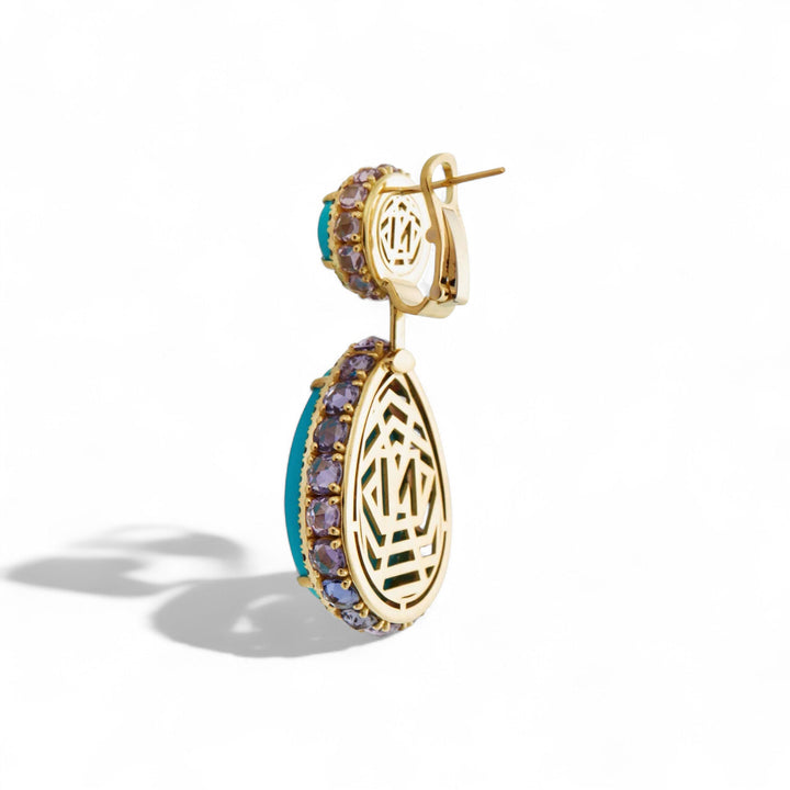 Turquoise Serenade Earrings - OAK - Archive - Ileana Makri