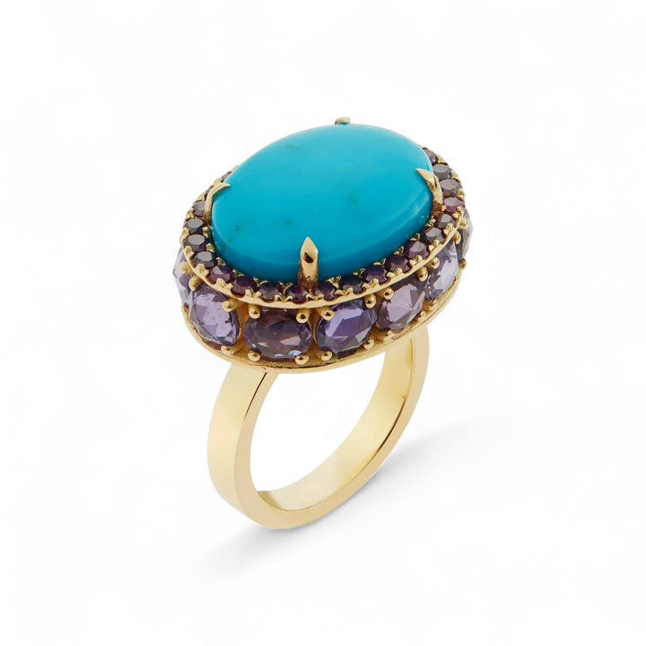 Turquoise Serenade Ring - OAK - Archive - Ileana Makri