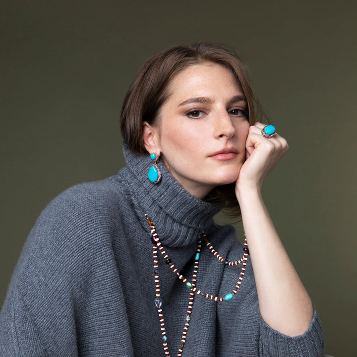 Turquoise Serenade Ring - OAK - Archive - Ileana Makri