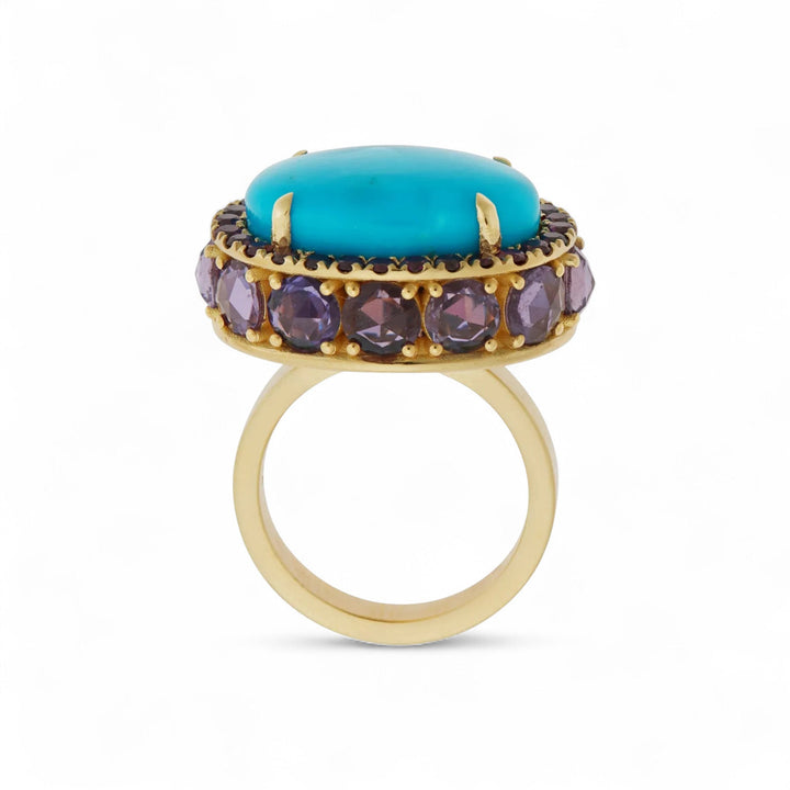 Turquoise Serenade Ring - OAK - Archive - Ileana Makri