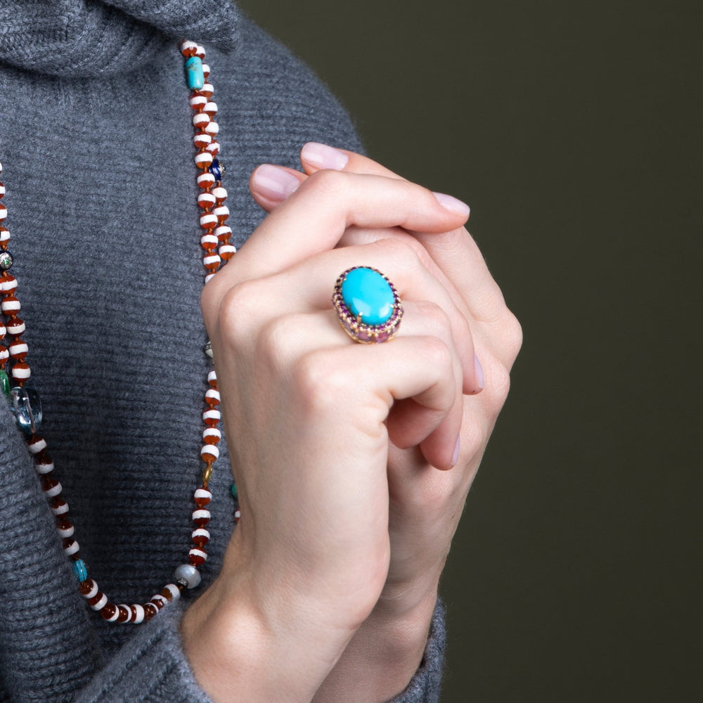 Turquoise Serenade Ring - OAK - Archive - Ileana Makri