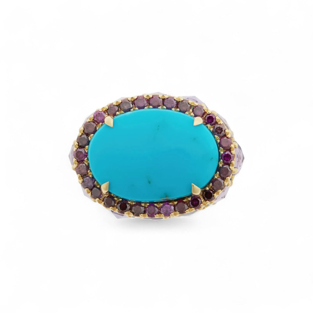Turquoise Serenade Ring - OAK - Archive - Ileana Makri