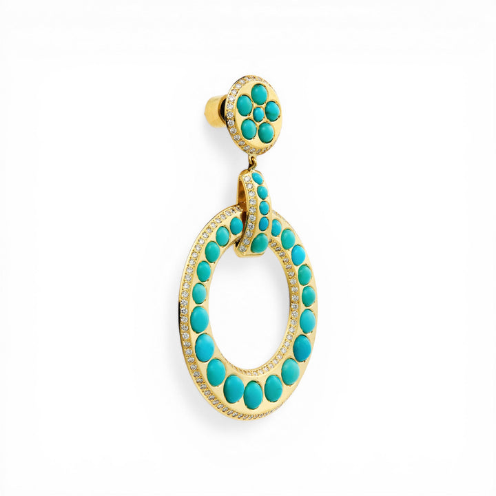 Turquoise Sun Earrings - Turquoise Edit - Ileana Makri
