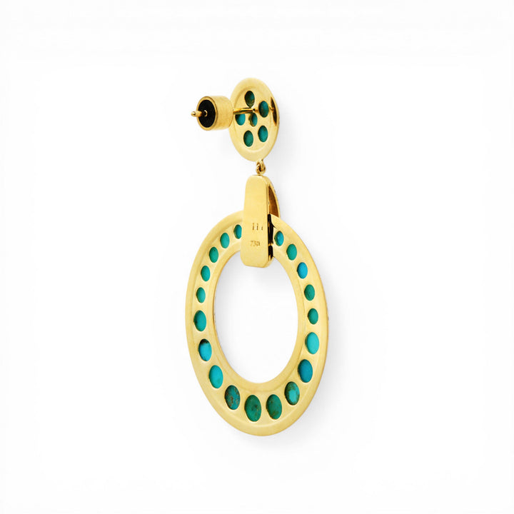 Turquoise Sun Earrings - Turquoise Edit - Ileana Makri