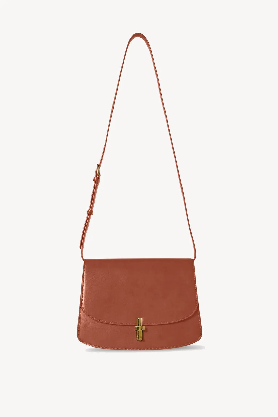 Sofia 10.00 Crossbody in Twany Leather - The Row - Ileana Makri store