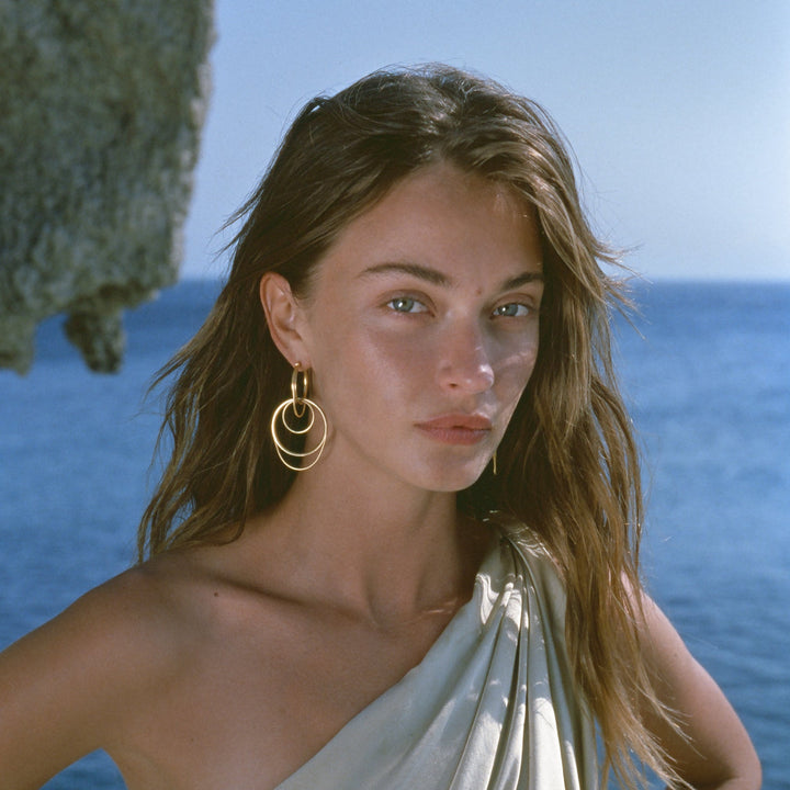Twinkler Looped Hoops YG - Maggoosh - Ileana Makri
