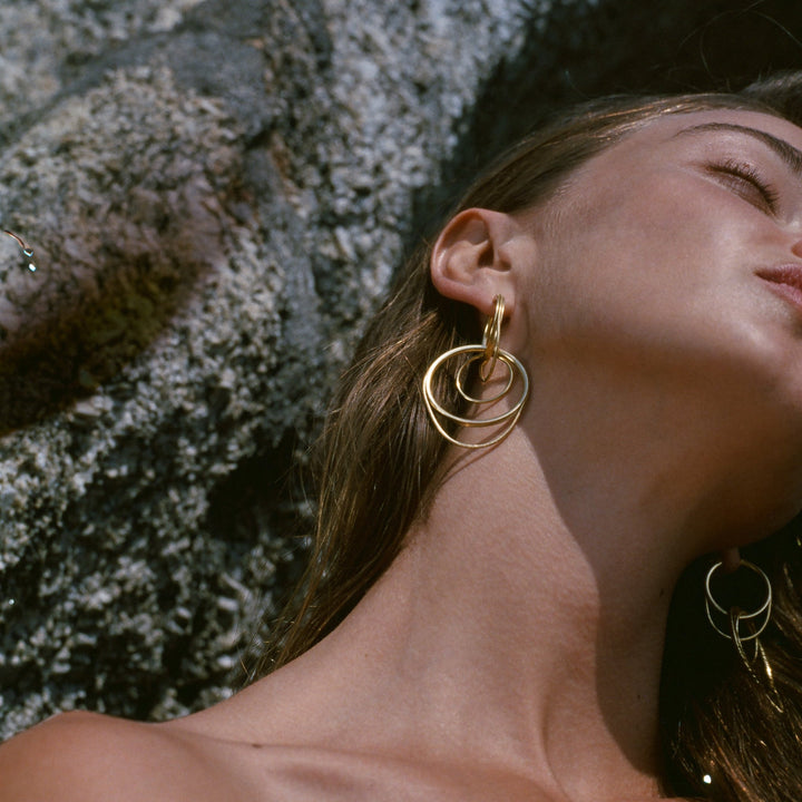 Twinkler Looped Hoops YG - Maggoosh - Ileana Makri