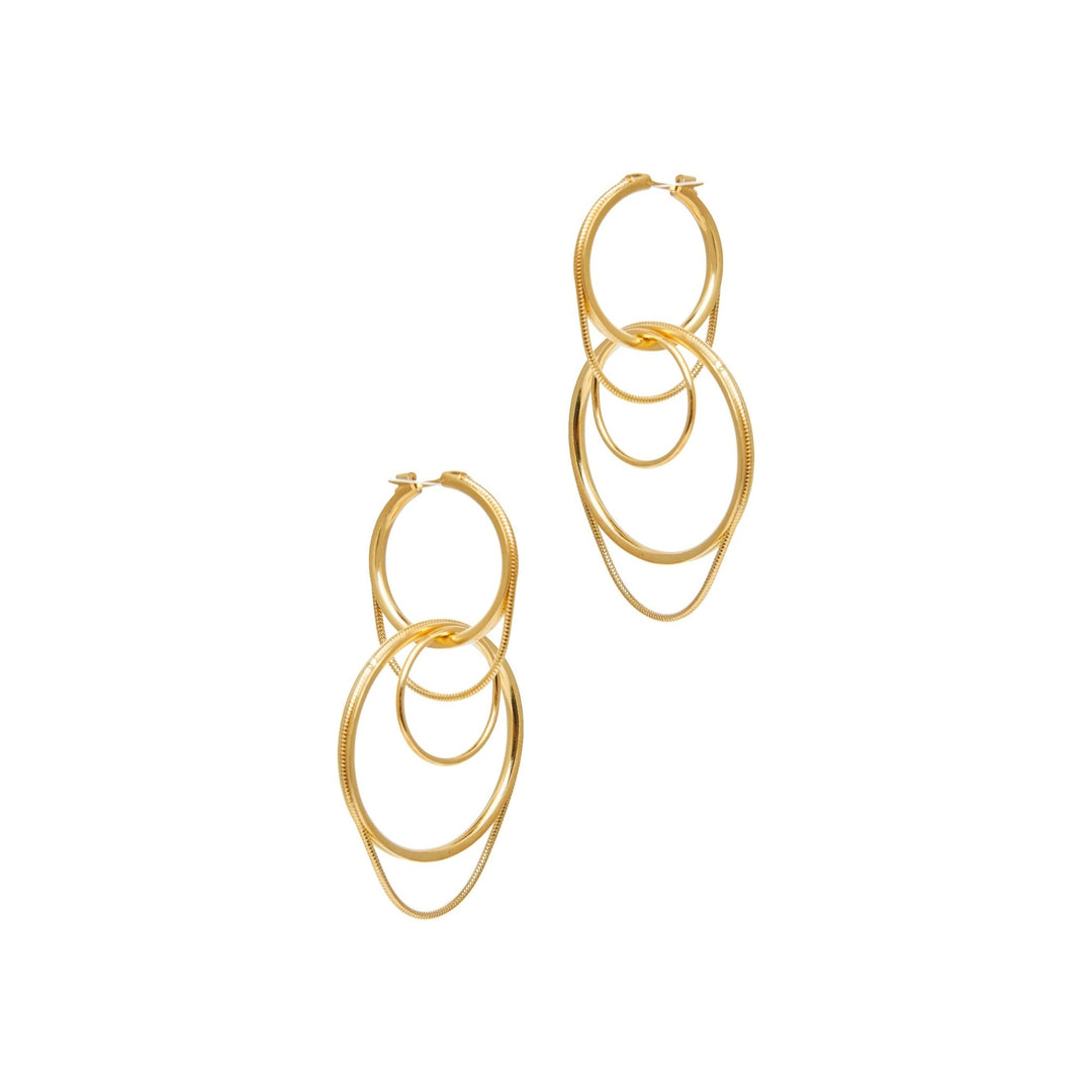 Twinkler Looped Hoops YG - Maggoosh - Ileana Makri