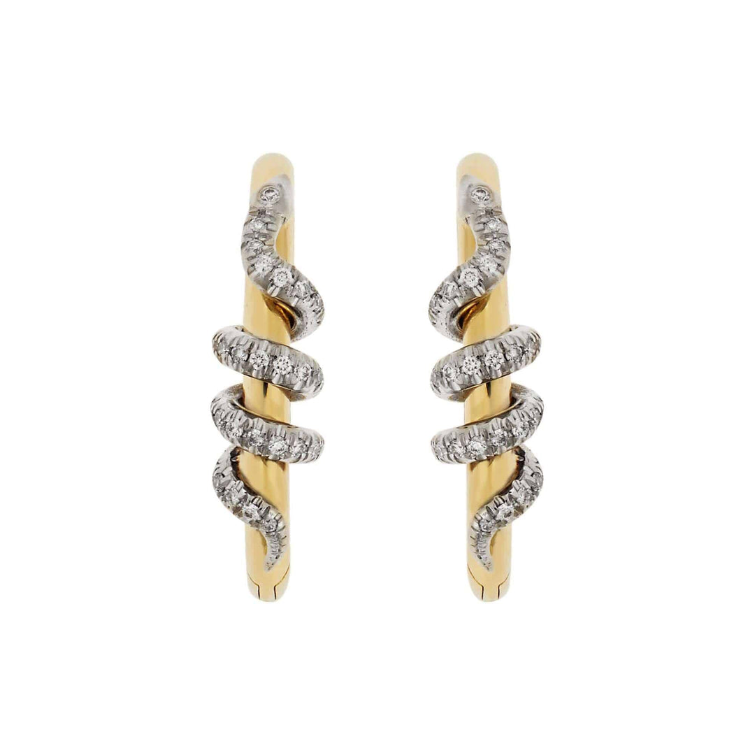 Twisted Boa Hoops Y - W - D - SNAKES - Ileana Makri