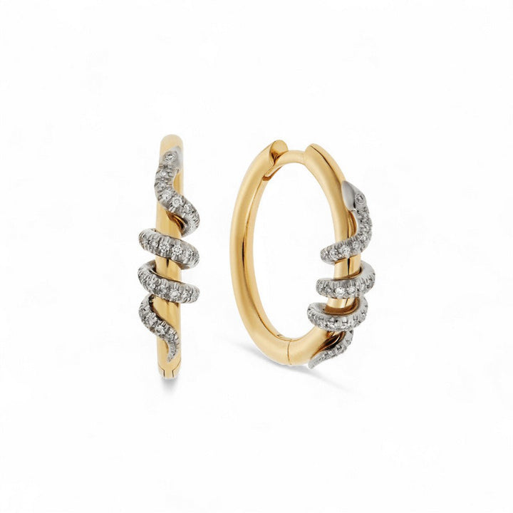 Twisted Boa Hoops Y - W - D - SNAKES - Ileana Makri